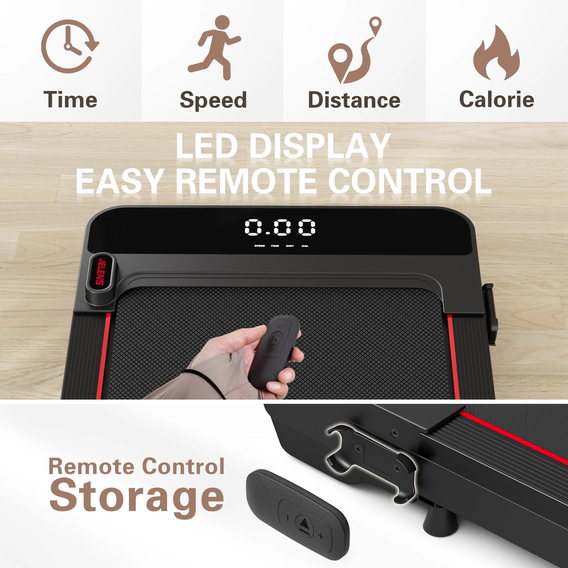 Walking Pad, Walking Jogging Machine with Remote Control